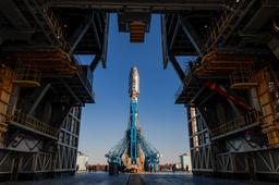Ракету «Союз-2.1б» установили на стартовую площадку перед последним запуском в 2025 году