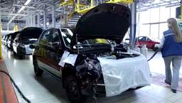 Новую Lada Granta впервые засняли на заводе