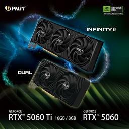 Palit представила GeForce RTX 5060 Ti и RTX 5060 раньше срока