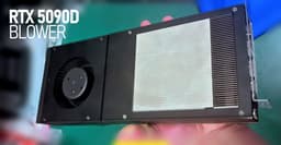 Вероятно, это ужасно шумная и горячая версия GeForce RTX 5090D. В Китае уже начали пересобирать такие карты на оригинальных платах и с «турбиной»