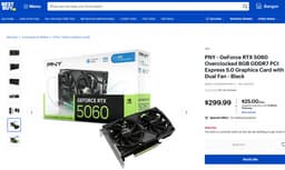 Наконец-то GeForce RTX 50 дешевле 300 долларов. В онлайн-магазине уже засветилась RTX 5060