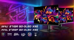 Первые в мире мониторы 2K QD-OLED 500Hz, один из которых умеет следить за людьми. MSI представила MPG 271QR X50 и MAG 272QP