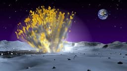 Моделирование столкновения с астероидом 2024 YR4 показало, что столкновение вызовет выброс до 100 миллионов тонн лунного вещества и создаст угрозу для космической инфраструктуры