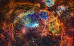 В звездном скоплении NGC 6357 обнаружили уникальный химический процесс. Излучение соседних звёзд ломает воду на части и превращает её в углекислый газ