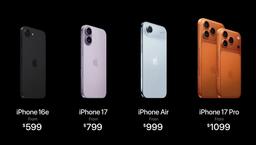 Объявлены российские цены iPhone 17, iPhone Air, iPhone 17 Pro и iPhone 17 Pro Max