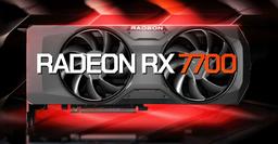 AMD представила неформатную видеокарту Radeon RX 7700: она превзошла RX 7700 XT по объему памяти и ширине шины, но в играх уступает