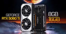 Nvidia наконец-то поняла. Компания сокращает поставки GeForce RTX 5060 Ti 8GB и делает версию с 16 ГБ памяти стандартом