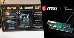 MSI и Gigabyte показали, как их платы работаю с новой четырёхранговой памятью CQDIMM DDR5 объёмом по 128 ГБ на модуль