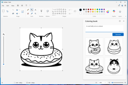 Microsoft Paint теперь может генерировать раскраски с помощью ИИ