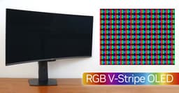 Теперь субпиксели размещены ровно. Появилась фотография матрицы V-Stripe монитора MSI MPG 341CQR QD-OLED