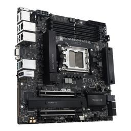 Micro-ATX, но четыре слота DIMM, два слота PCIe и два слота для SSD M.2. Представлена плата Asus Pro WS B850M-ACE SE