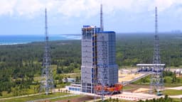 На космодроме Вэньчан завершается строительство стартовой площадки для пилотируемых полётов на Луну