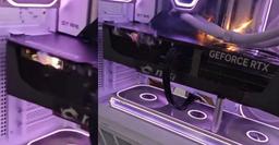 Новая GeForce RTX 5090 загорелась при первом же включении — это засняли на видео