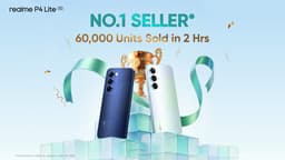 Большой экран, 7000 мАч и Dimensity 6300 за 140 долларов. Realme P4 Lite 5G бодро стартовал в рознице, всего за два часа продано 60 тыс. смартфонов