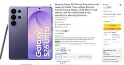 Не берут? Samsung Galaxy S26 Ultra подешевел в Германии на 465 евро — это почти треть стоимости смартфона