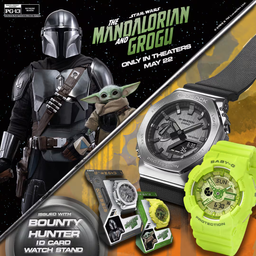 Casio выпустила G-Shock по «Мандалорцу»: часы в стиле брони Мандалорца и Грогу, которые работают до 3 лет
