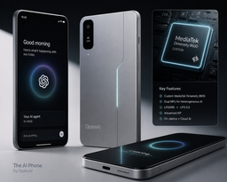 Первый ИИ-смартфон от создателей ChatGPT будет построен на платформе MediaTek Dimensity 9600, и у неё будет особенная «фишка»