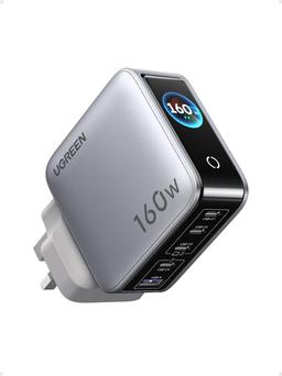 Пять портов, 160 Вт и цветной экран с эмодзи: зарядка Ugreen Nexode Pro 160W вышла в Европе с ценой 90 евро