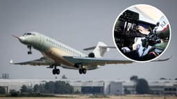 14 000 километров на скорости 1000 км/ч: бизнес-джет Dassault Falcon 10X впервые поднялся в воздух