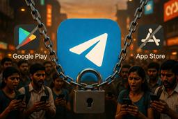 Пользователи в Индии сообщают, что блокировку Telegram так и не сняли, а приложение не вернулось в Google Play Store и App Store