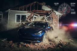 В инциденте с Tesla, которая разрушила кирпичную стену дома и убила женщину, виноват водитель. Tesla представила телеметрию по аварии