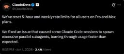 Anthropic обнулила лимиты Claude Code после сбоя, который ускоренно расходовал квоты пользователей