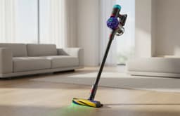 Представлен пылесос Dyson V10 Optic, который показывает пыль и работает час без подзарядки