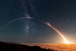 Посадка со спецэффектами: новая ракета Falcon 9, которая полетела в космос лишь третий раз, приземлилась с шумом не в океане, а на базе Космических сил Ванденберг