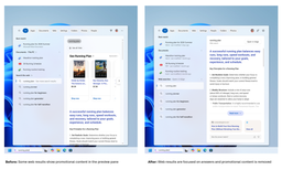 В поисковой системе Windows 11 теперь не будет рекламы. Microsoft выпустила крупное обновление этой функции операционной системы