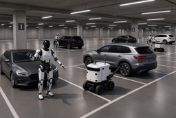 Роботы Hyundai начали расставлять машины на парковках в Сеуле