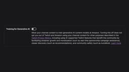 Twitch разрешила отключать обучение ИИ на контенте пользователей