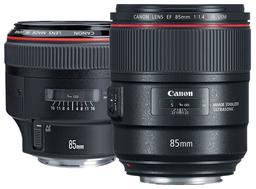 Объективы Canon EF 85mm F1.2L II USM и 85mm F1.4L IS USM: