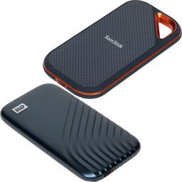 Внешние SSD WD My Passport и SanDisk Extreme Pro Portable емкостью 1 ТБ: