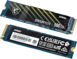 Твердотельный накопитель MSI Spatium M390 емкостью 500 ГБ: