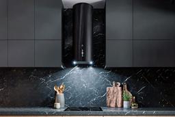 Декоративная кухонная вытяжка Lex Gamma 350 Black: оригинальный дизайн для просторной кухни