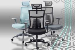 Эргономичное кресло Evolution Fishbones Grey: