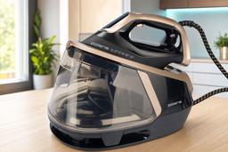 Парогенератор Polaris PSS 8010K X-Steam Pro Wi-Fi IQ Home: автоматический подбор температуры и вертикальное отпаривание