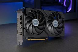 Видеокарта Asus Dual Radeon RX 9060 XT 8G (8 ГБ): сравнительно компактное решение с шумным кулером без подсветки