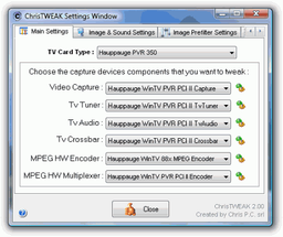 ChrisTWEAK v.2.75 - программа для записи ТВ-передач