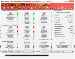 DVDInfoPro v.7.112 - утилита для работы с CD/DVD/BD-приводами