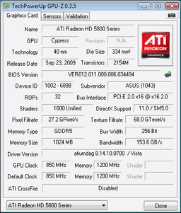 Утилиты: GPU-Z v.0.4.5