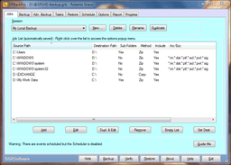 GRBackPro v.7.5.50 - программа для создания резервных копий под ОС Windows
