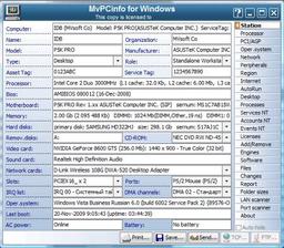 MVSoft PC Information v.2.7.1.3 - утилита для просмотра информации об установленном программном и аппаратном обеспечении