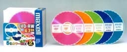 Разноцветные DVD-RW диски от Maxell