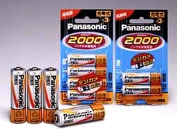 1900 мА*ч  NiMH батареи от Panasonic