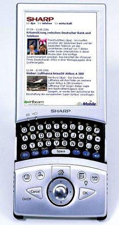 CeBIT: Linux PDA Sl-5500g от Sharp