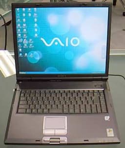Mobile Pentium 4-M ноутбук от Sony с 16,1-дюймовым экраном