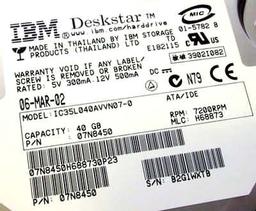 AVVN: новая серия 3,5-дюймовых винчестеров Deskstar 120GXP от IBM