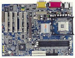 The first VIA Apollo P4X400 board — P4PB 400 from VIA