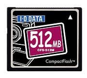 New 512MB CF flash memories from IO-DATA